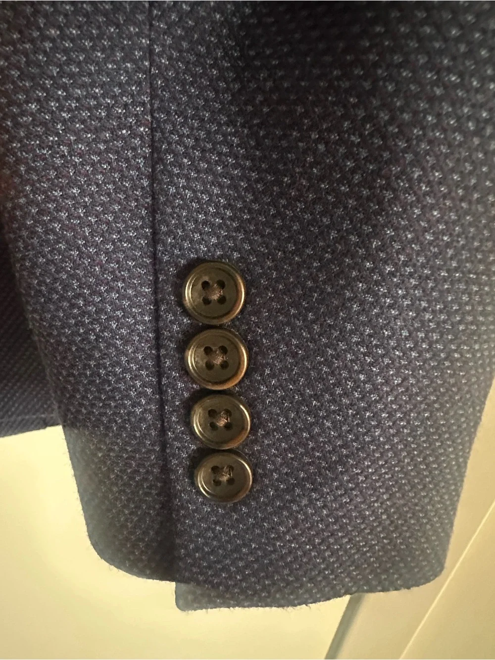 Bonobos Jetsetter Navy Blue Stretch Wool Blazer Sport Coat Athletic Fit Size 40R